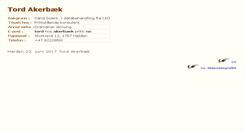 Desktop Screenshot of akerbaek.no